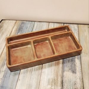 Beautiful hand pottery glazed crafted jewelry dish